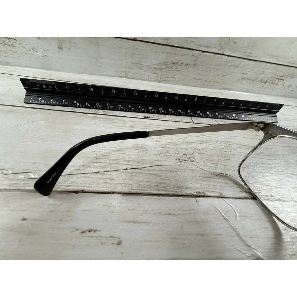 Diesel Black Silver Semi Rimless Cat Eye Eyeglasses Frames DL5200 002 54-16-140
